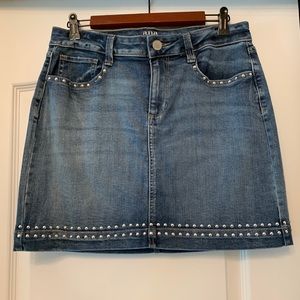 Denim mini skirt